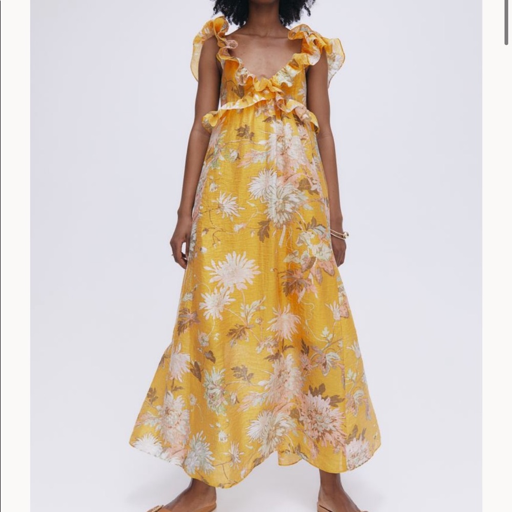 Lyocell-blend Ruffled Dress